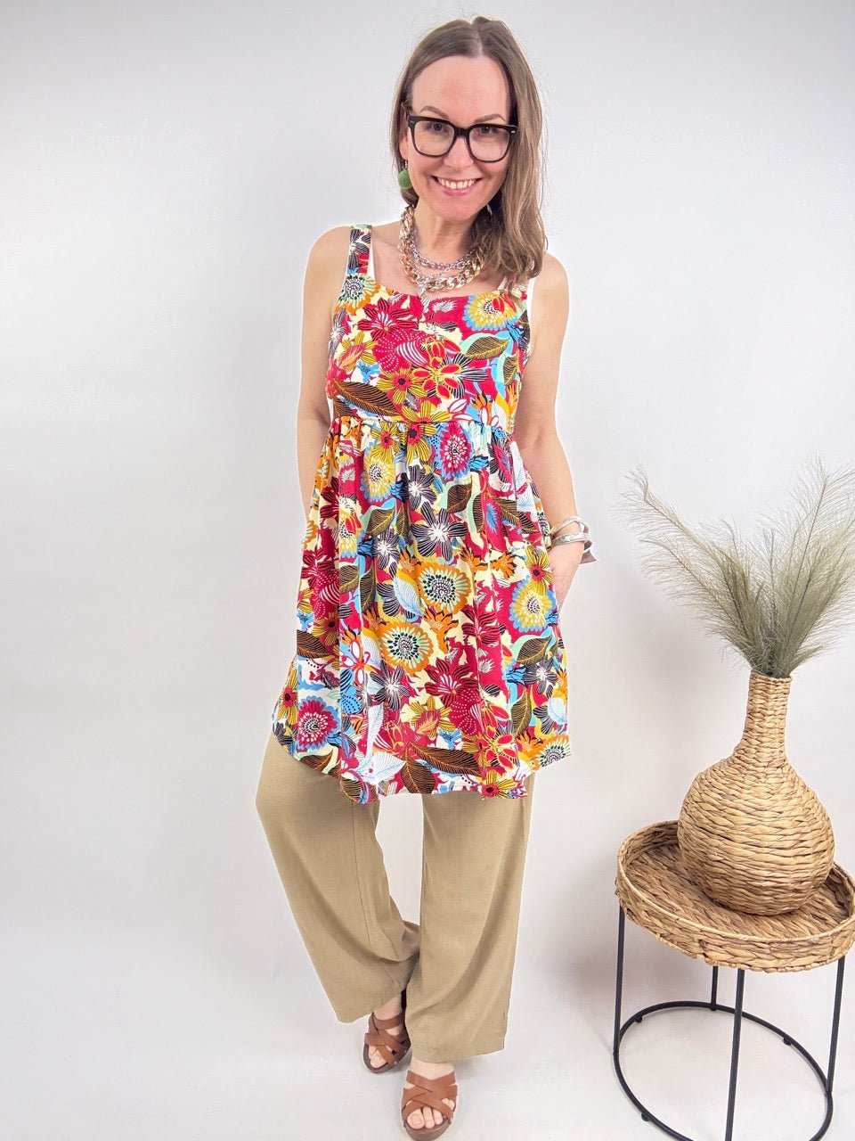 Kleid Blumenkuss Bunt - FROLLEIN KÄTHE Shop