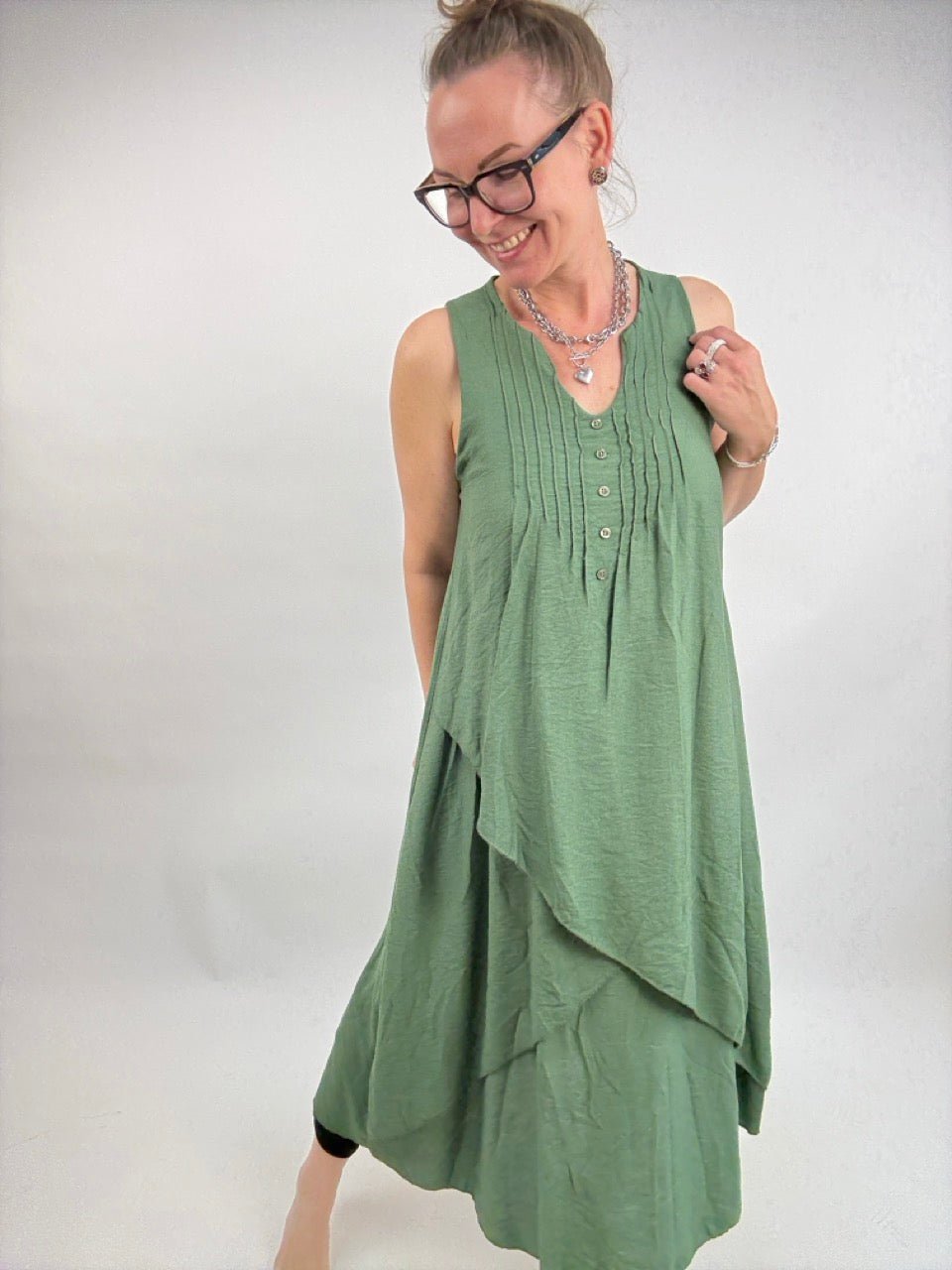 Kleid Cara Olive - FROLLEIN KÄTHE Shop