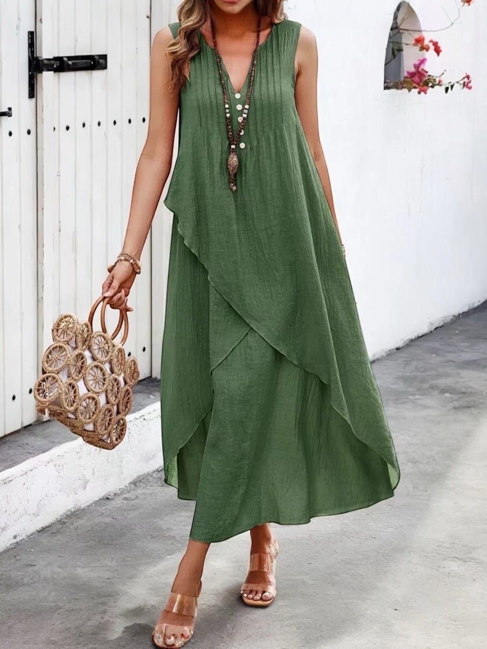 Kleid Cara Olive - FROLLEIN KÄTHE Shop