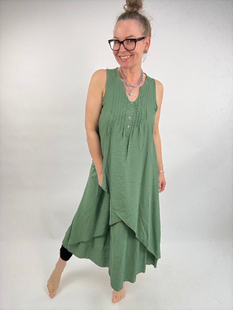 Kleid Cara Olive - FROLLEIN KÄTHE Shop