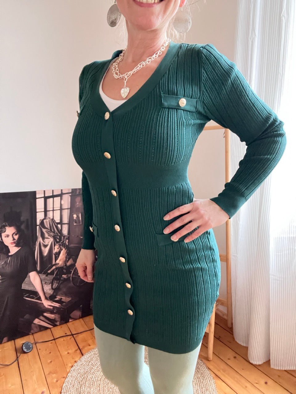 Kleid Enja Grün - FROLLEIN KÄTHE Shop