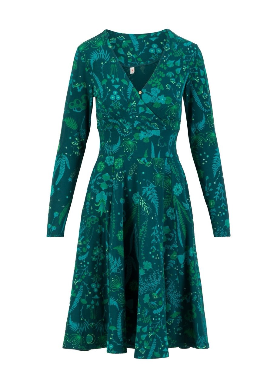 Kleid Fantasy Garden Türkis - FROLLEIN KÄTHE Shop