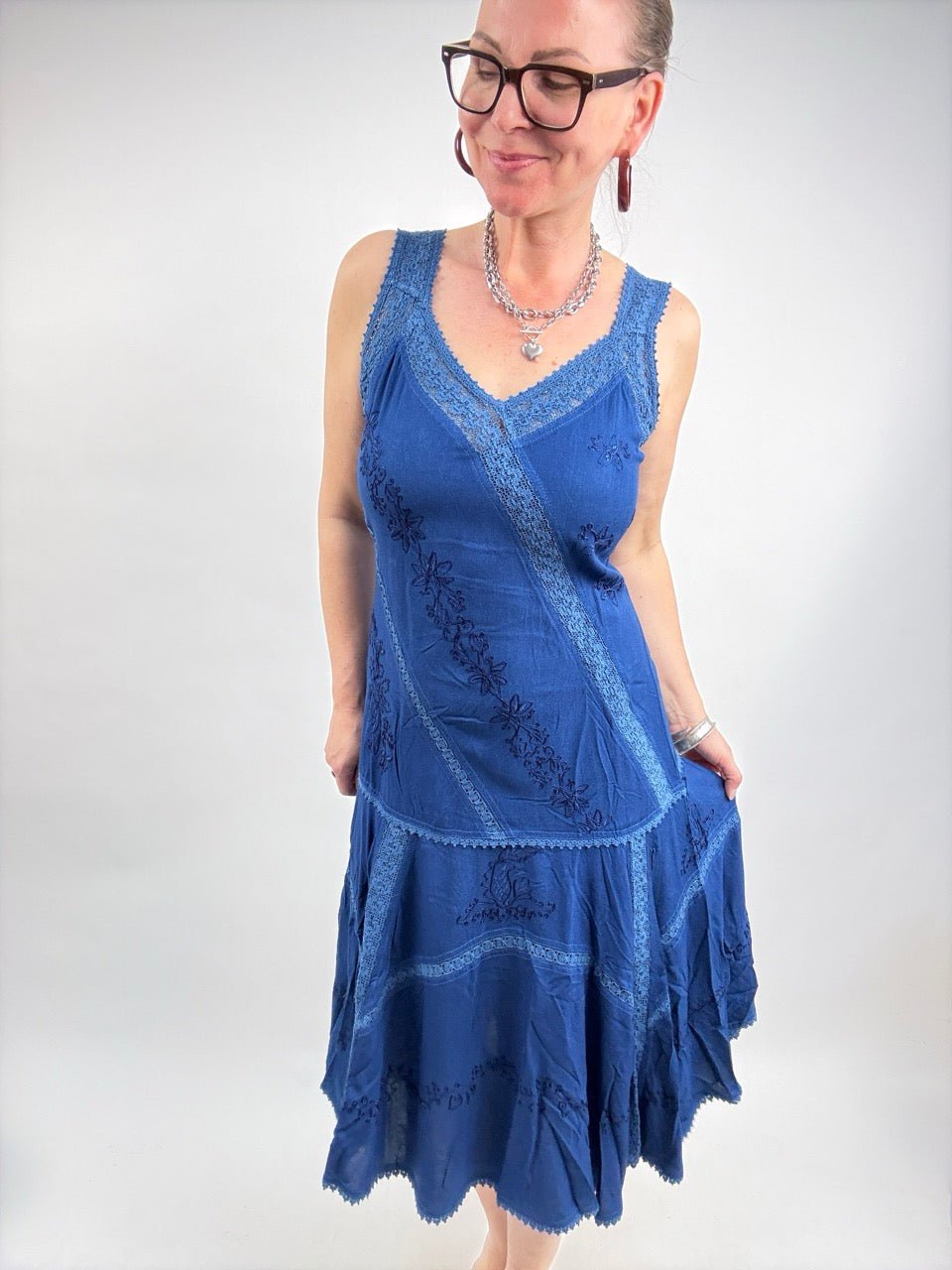 Kleid Ira Blau - FROLLEIN KÄTHE Shop