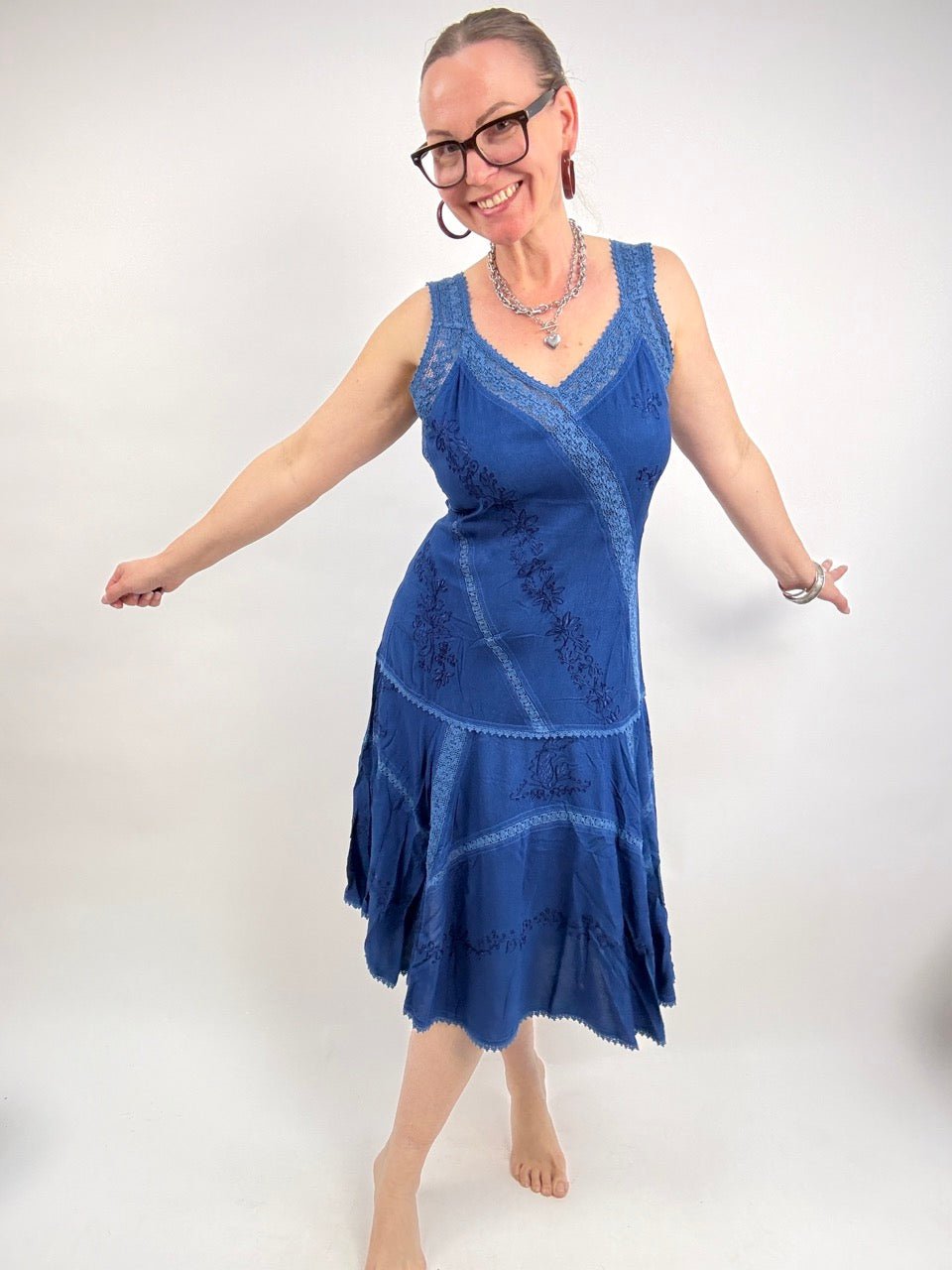 Kleid Ira Blau - FROLLEIN KÄTHE Shop