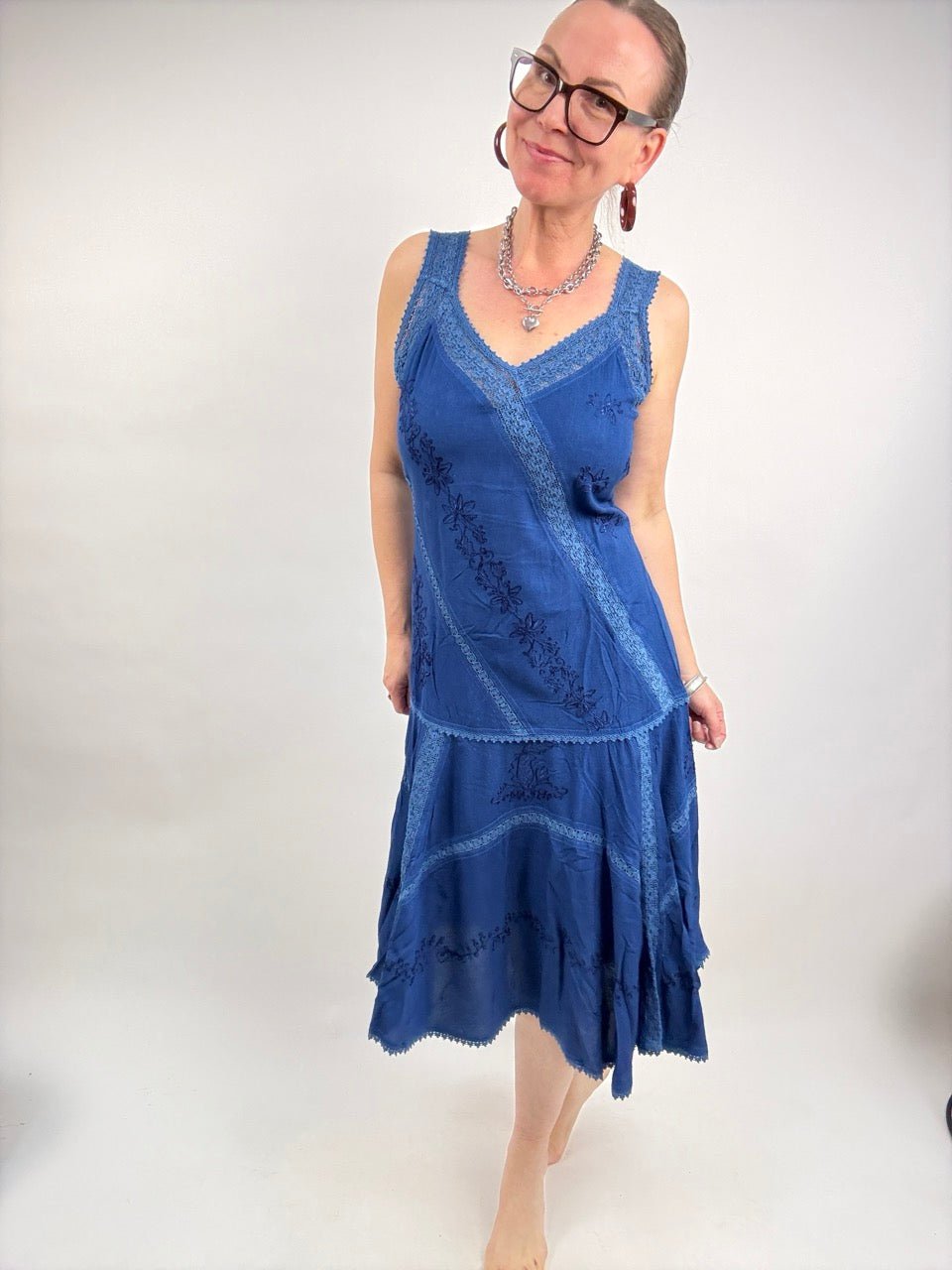 Kleid Ira Blau - FROLLEIN KÄTHE Shop