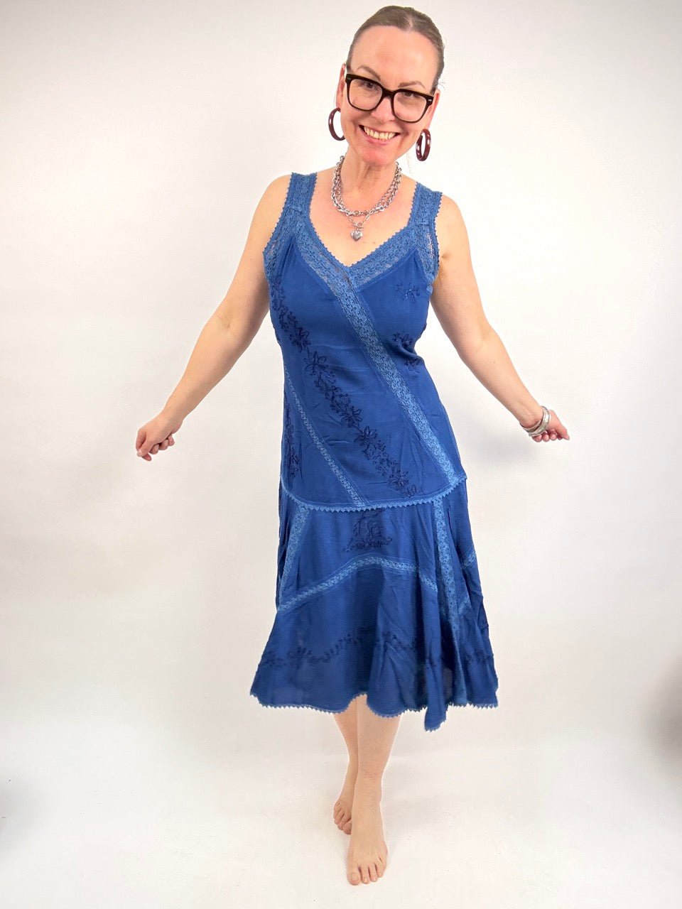 Kleid Ira Blau - FROLLEIN KÄTHE Shop