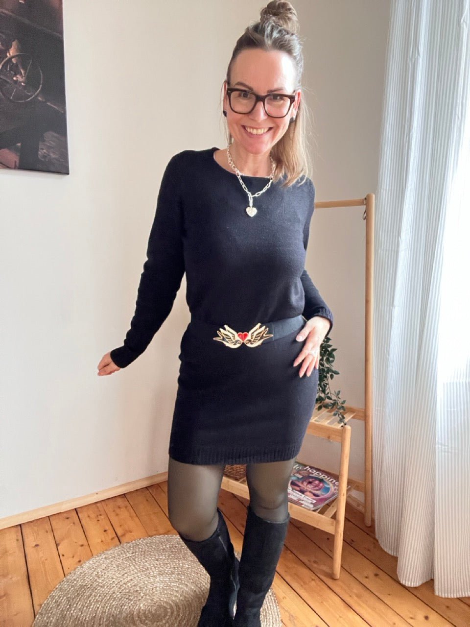 Kleid Kaira Schwarz - FROLLEIN KÄTHE Shop
