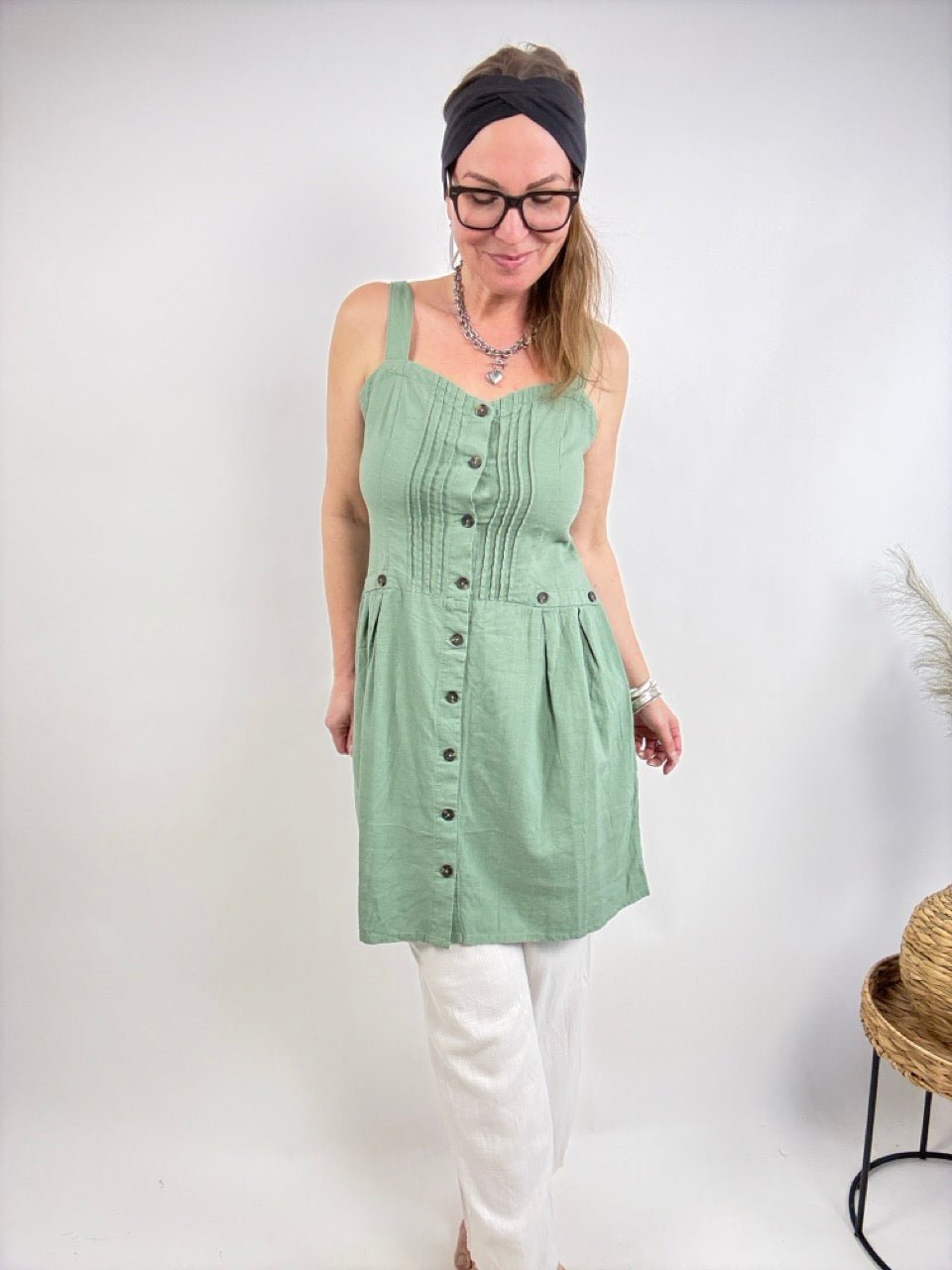 Kleid Mara Grün - FROLLEIN KÄTHE Shop