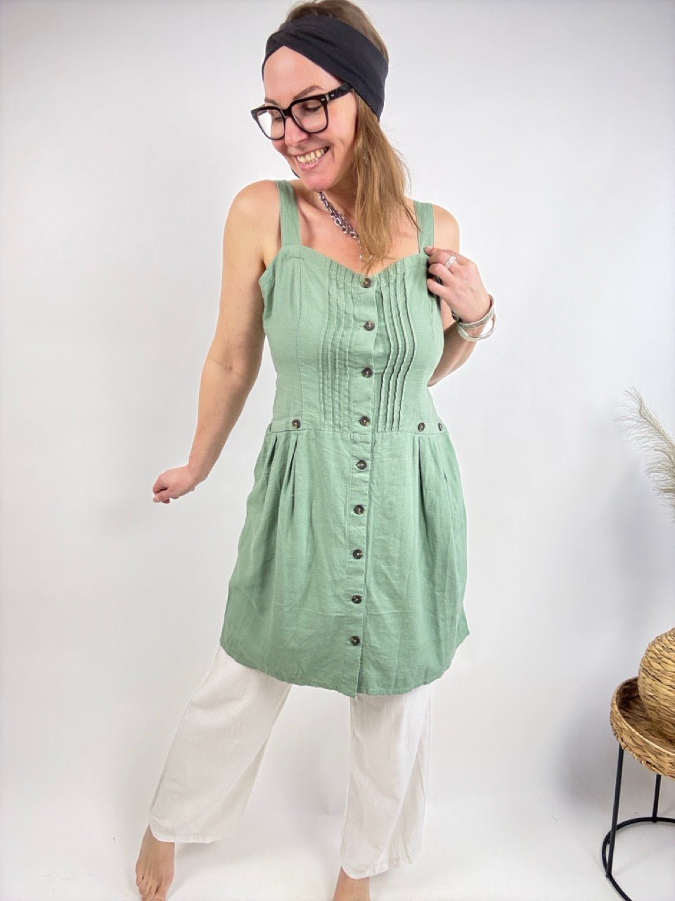 Kleid Mara Grün - FROLLEIN KÄTHE Shop