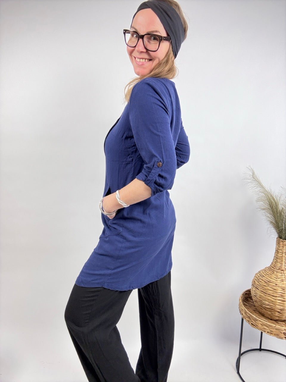 Kleid Marina Blau - FROLLEIN KÄTHE Shop