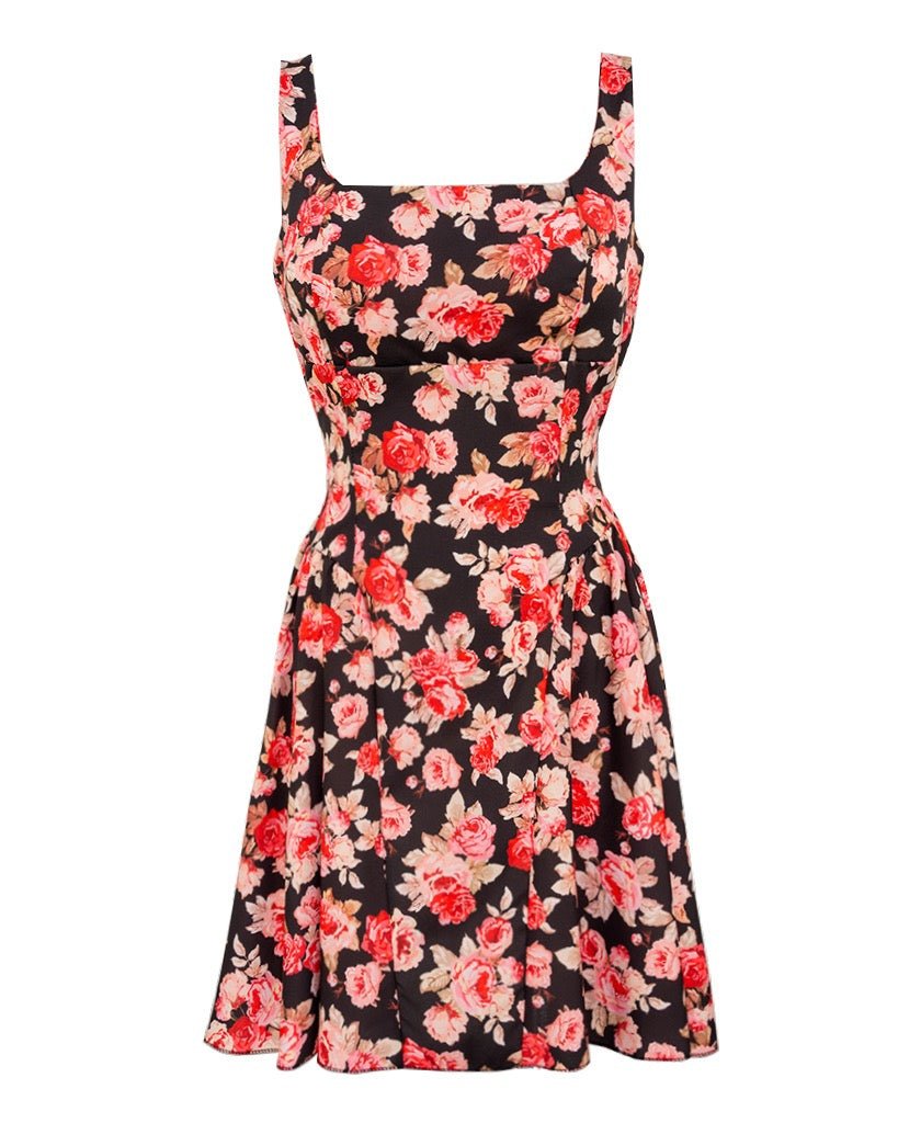 Kleid Mina Flower Schwarz - FROLLEIN KÄTHE Shop