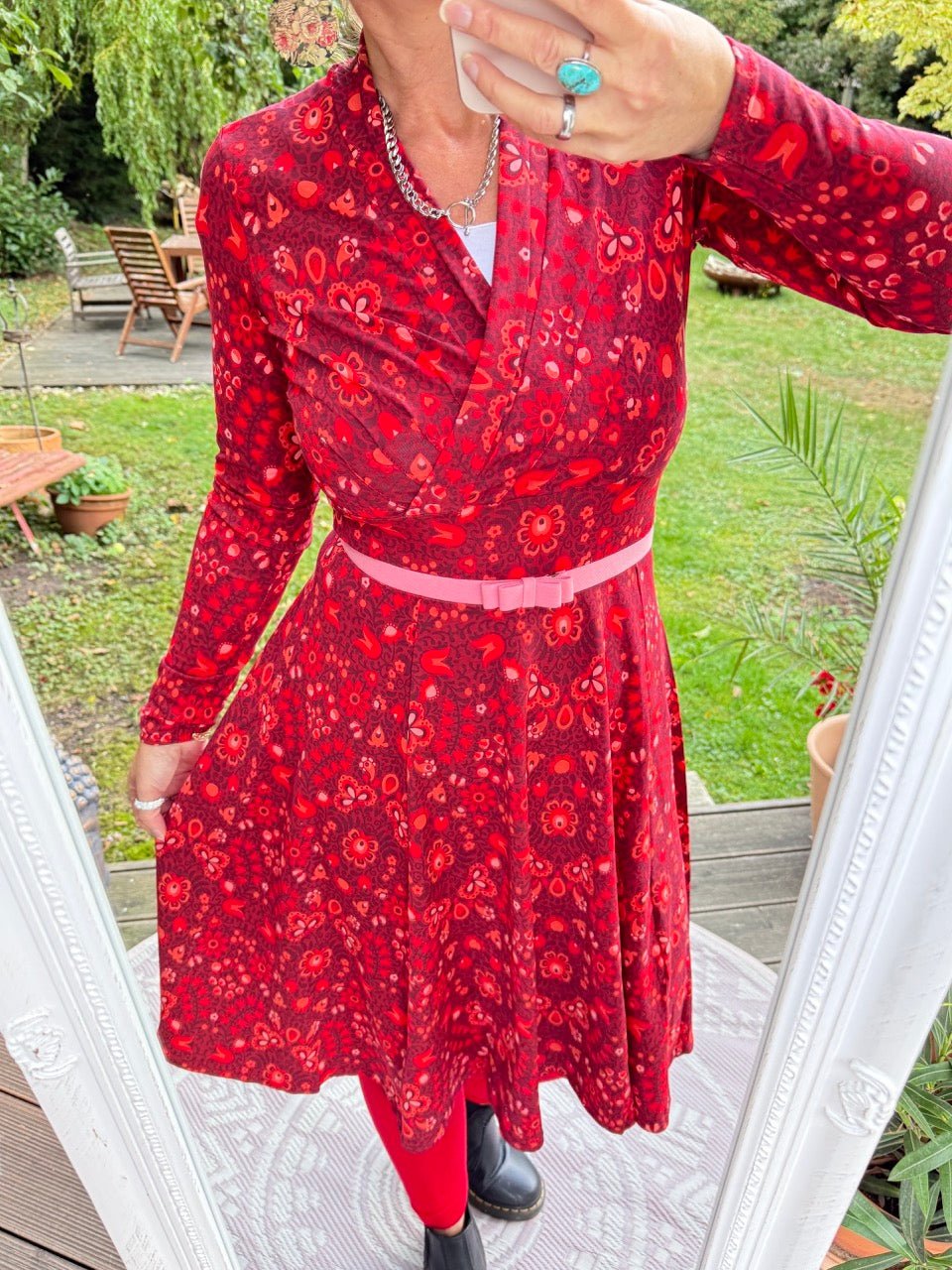 Kleid Mondlicht Muse Dunkelrot - FROLLEIN KÄTHE Shop