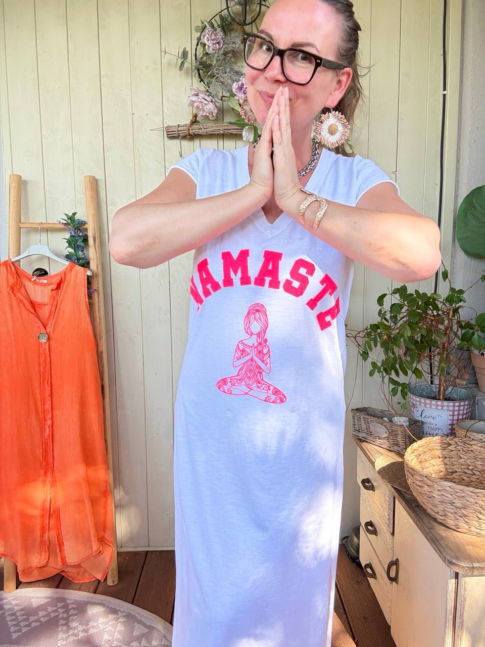 Kleid Namaste Weiß - FROLLEIN KÄTHE Shop