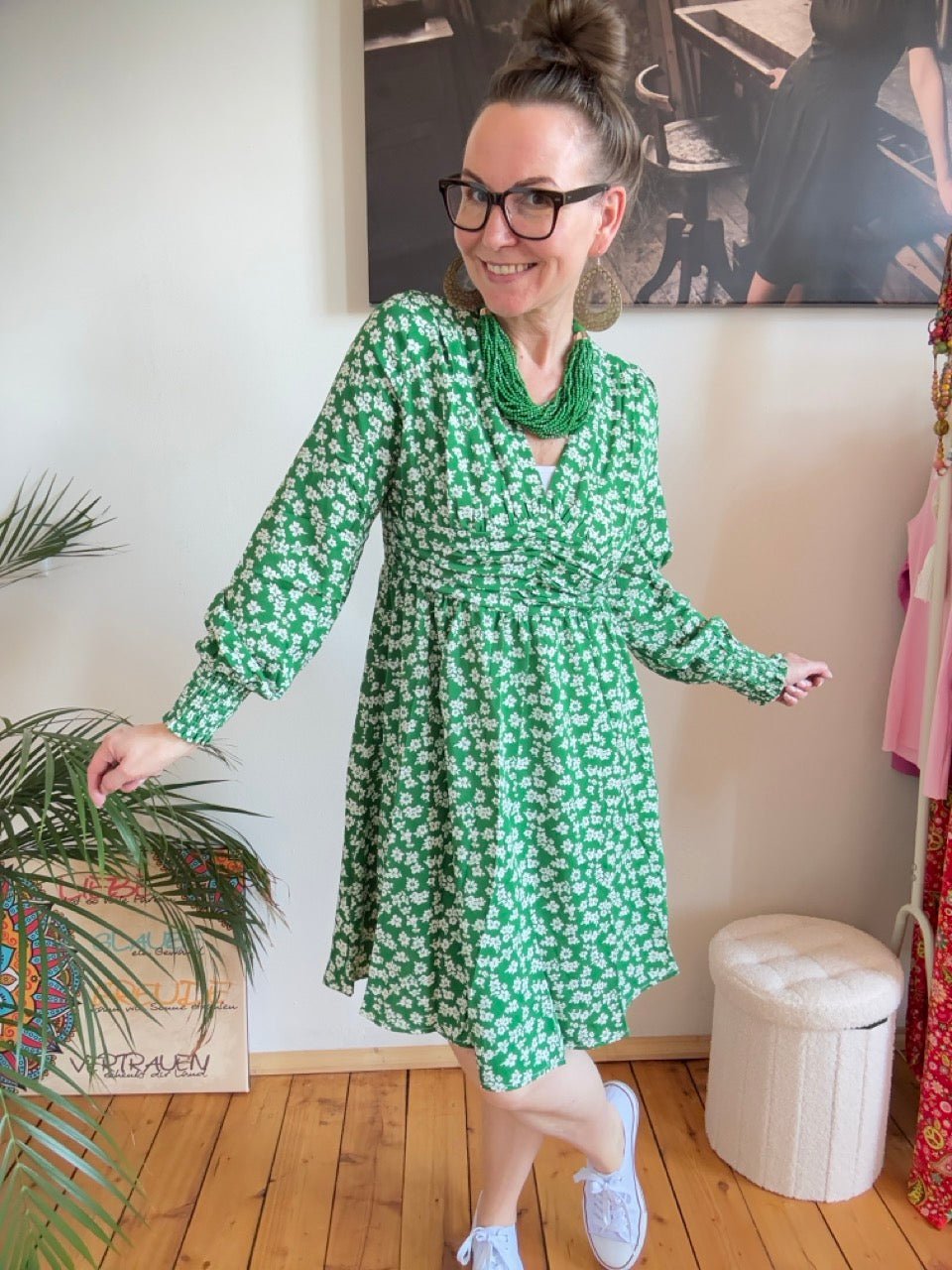 Kleid Paris Paris Grün - FROLLEIN KÄTHE Shop