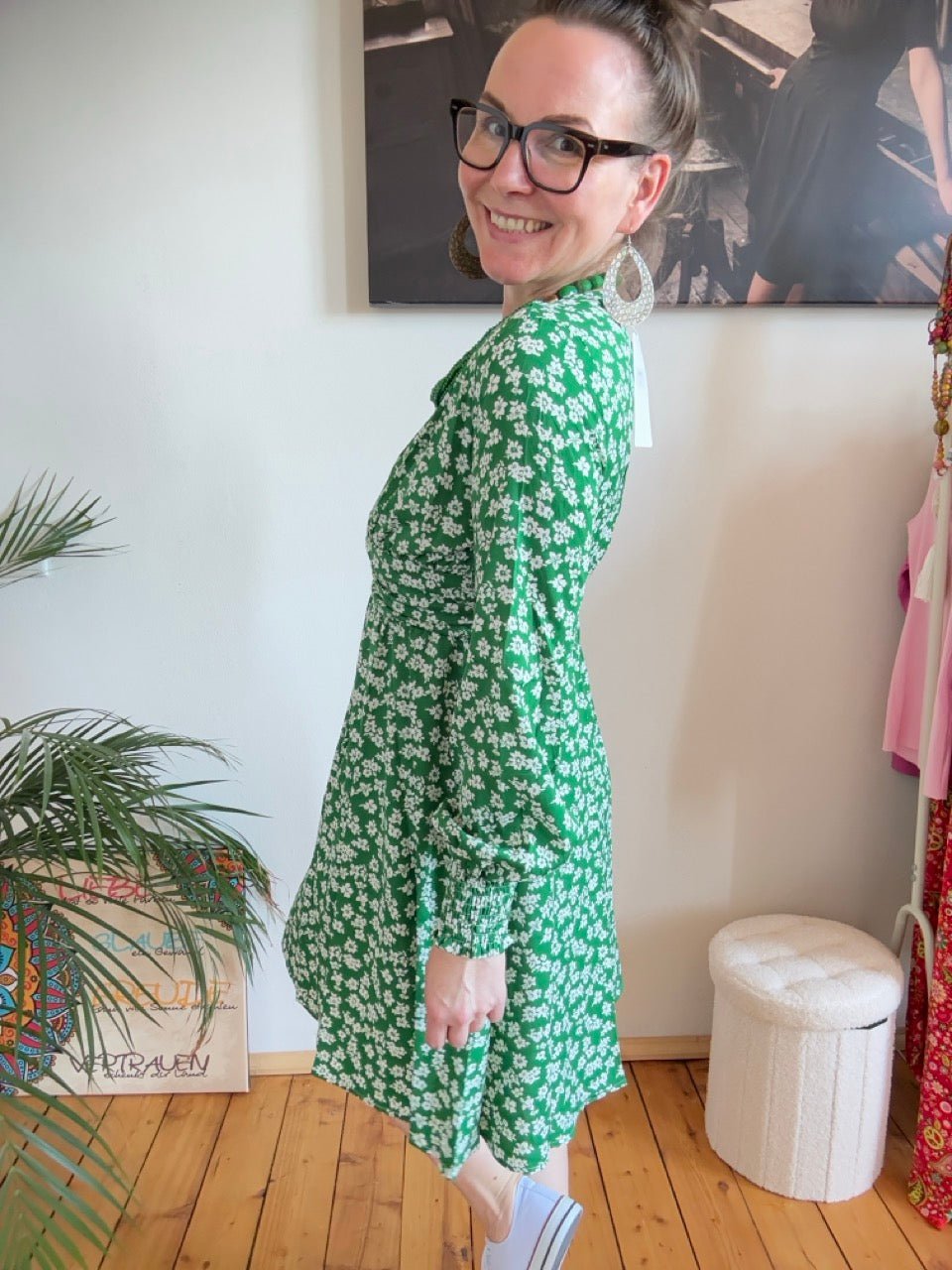 Kleid Paris Paris Grün - FROLLEIN KÄTHE Shop