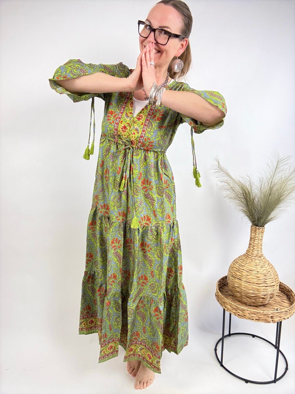 Kleid Samira Grün - FROLLEIN KÄTHE Shop