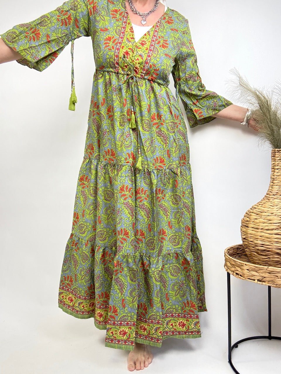 Kleid Samira Grün - FROLLEIN KÄTHE Shop