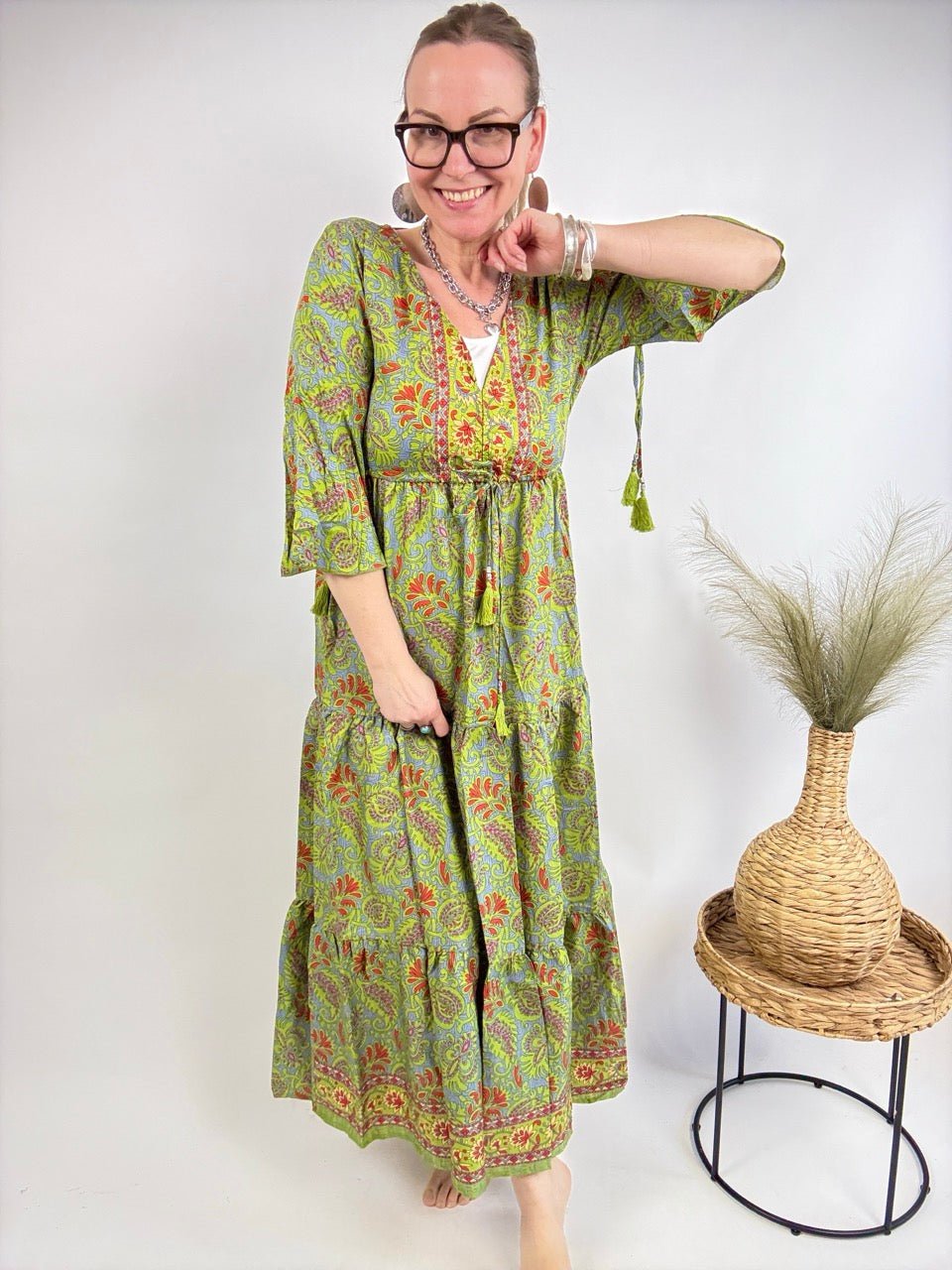 Kleid Samira Grün - FROLLEIN KÄTHE Shop