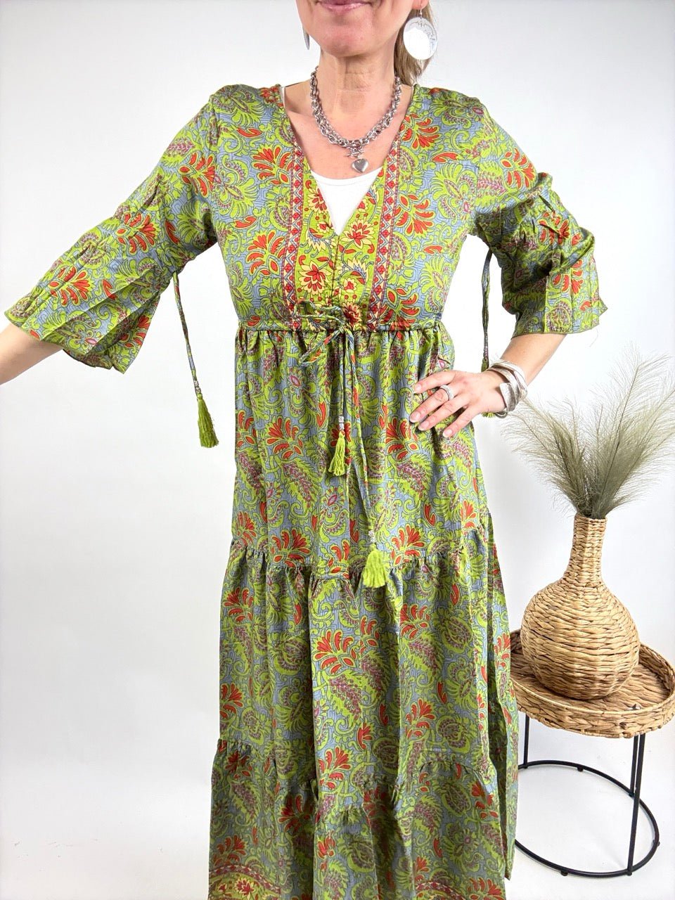 Kleid Samira Grün - FROLLEIN KÄTHE Shop