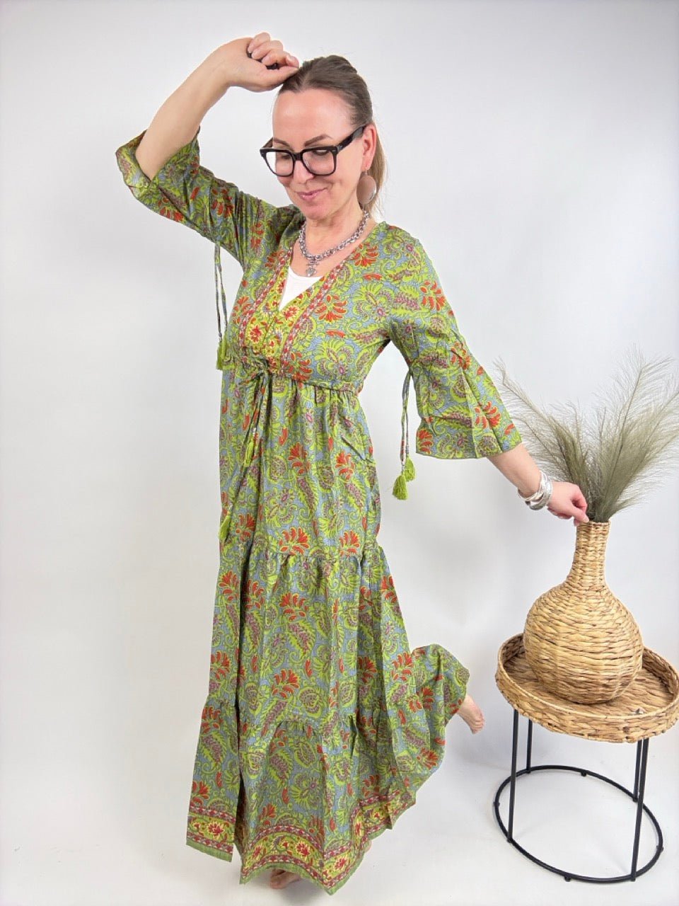 Kleid Samira Grün - FROLLEIN KÄTHE Shop