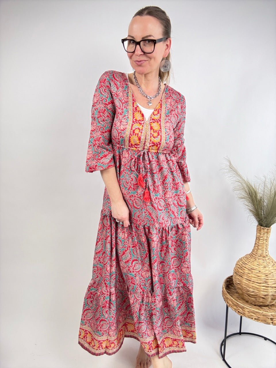 Kleid Samira Himbeer - FROLLEIN KÄTHE Shop