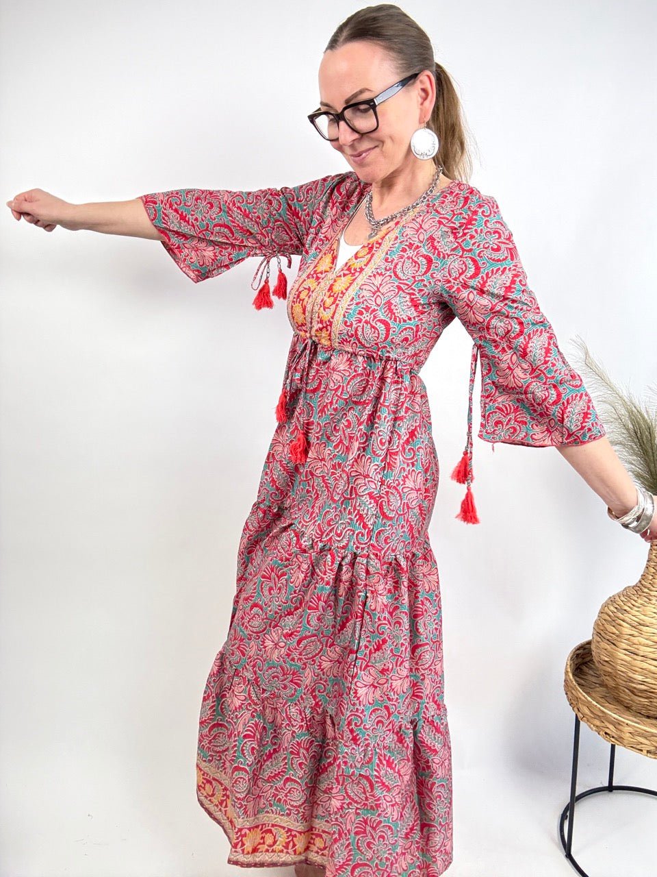 Kleid Samira Himbeer - FROLLEIN KÄTHE Shop
