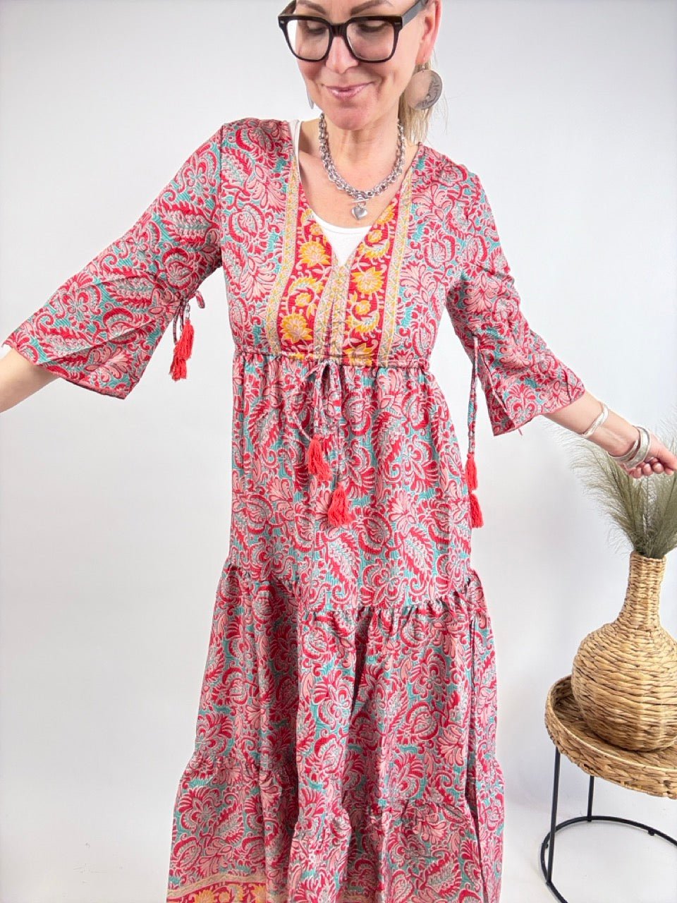 Kleid Samira Himbeer - FROLLEIN KÄTHE Shop
