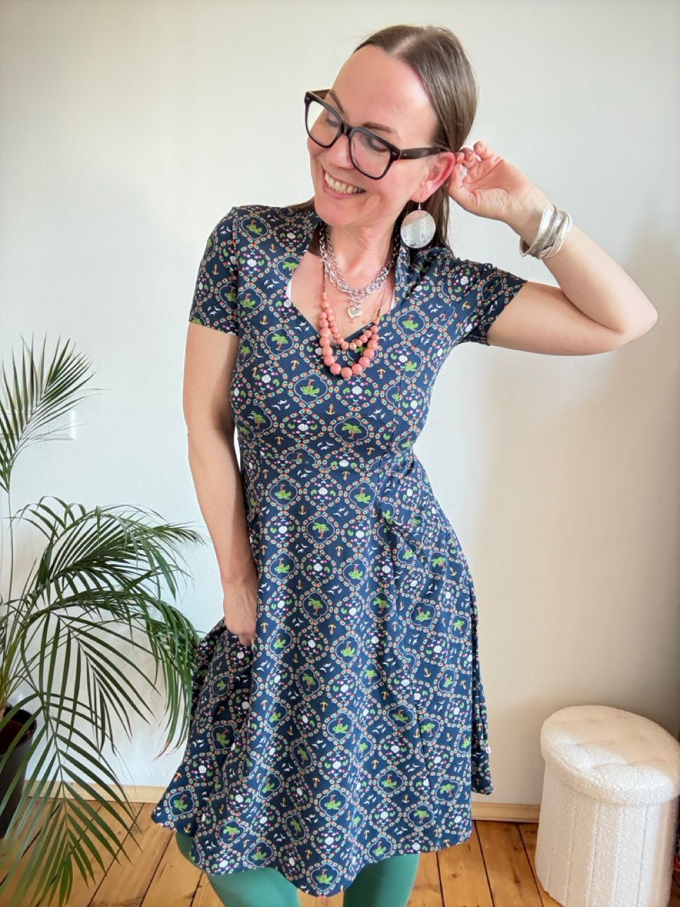 Kleid Seeperle Blau - FROLLEIN KÄTHE Shop