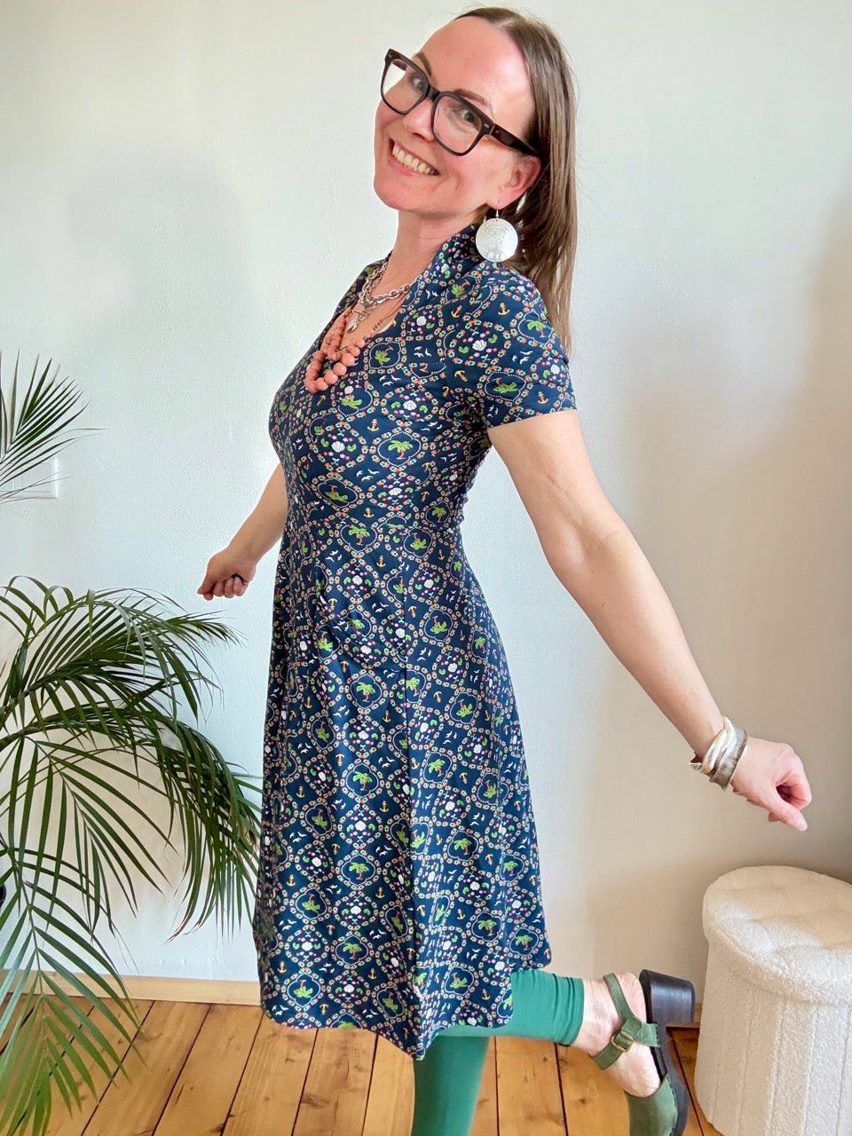 Kleid Seeperle Blau - FROLLEIN KÄTHE Shop