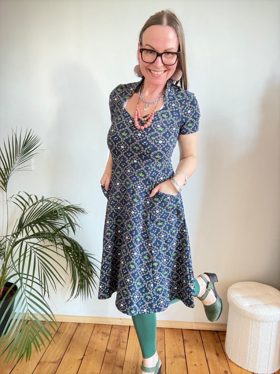 Kleid Seeperle Blau - FROLLEIN KÄTHE Shop