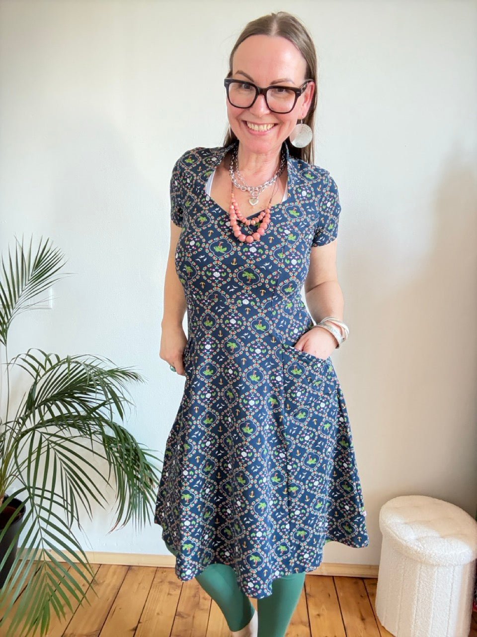 Kleid Seeperle Blau - FROLLEIN KÄTHE Shop