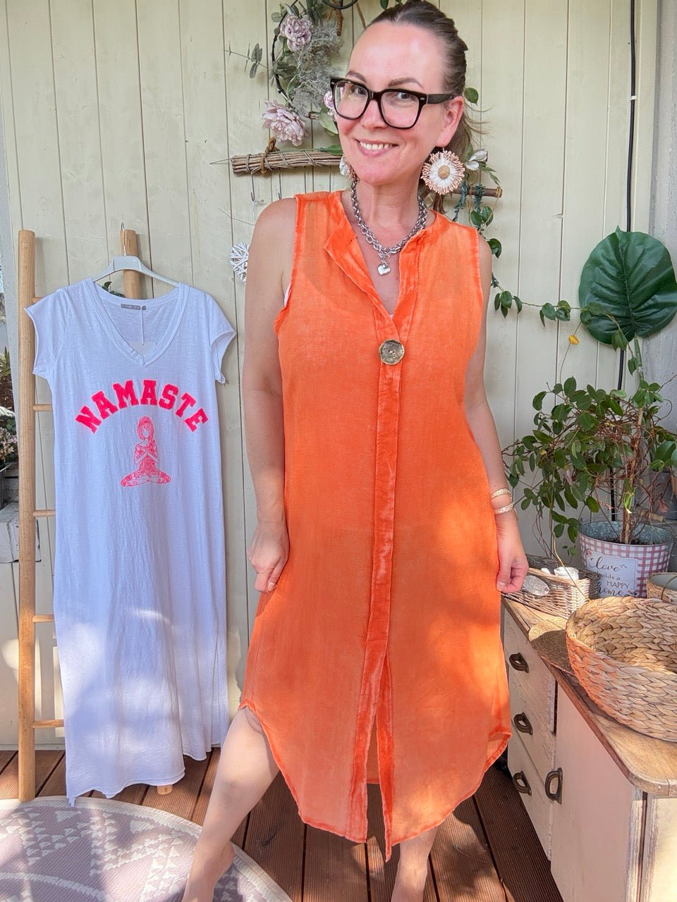 Kleid Summer Time Orange - FROLLEIN KÄTHE Shop