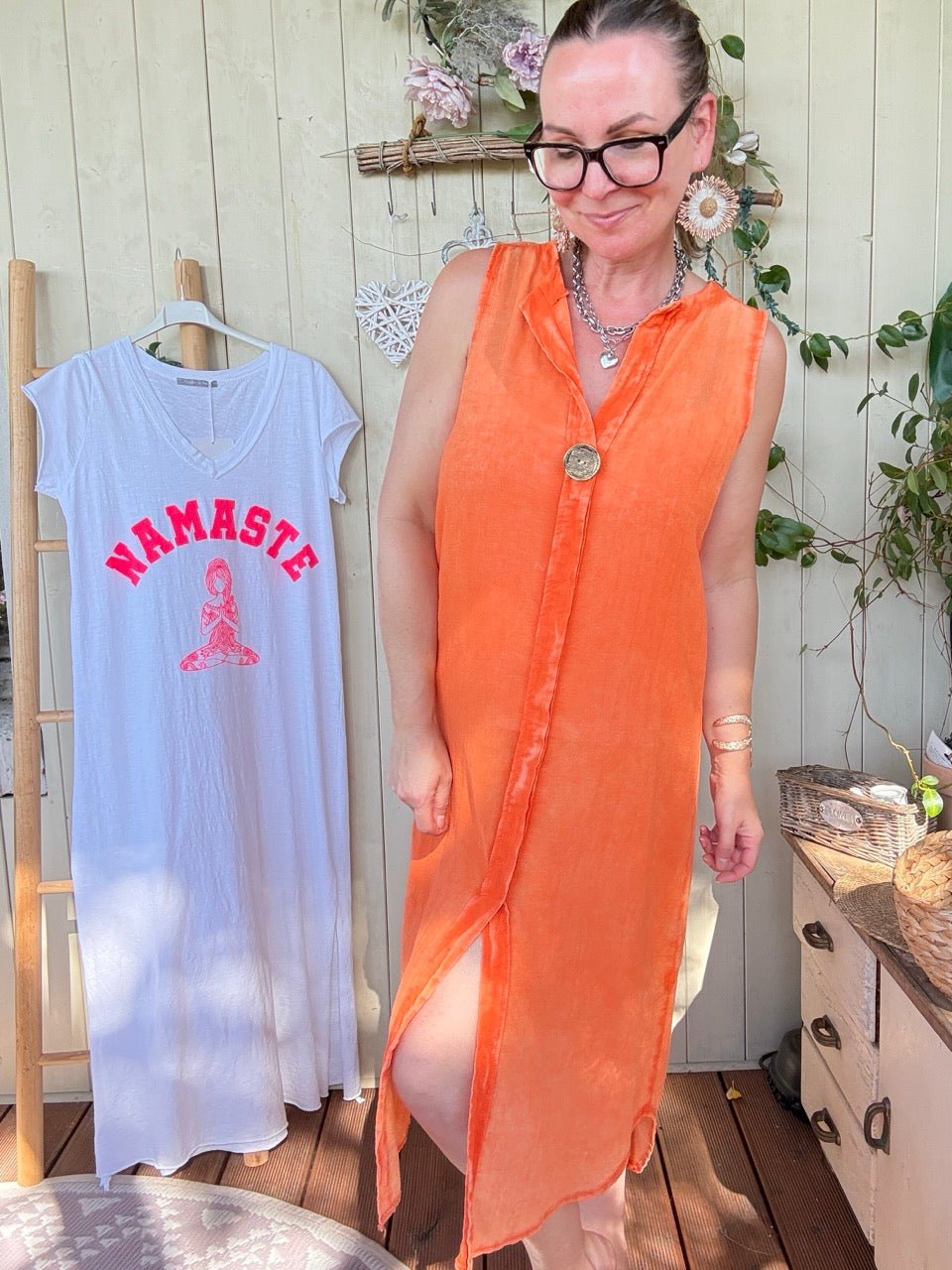 Kleid Summer Time Orange - FROLLEIN KÄTHE Shop