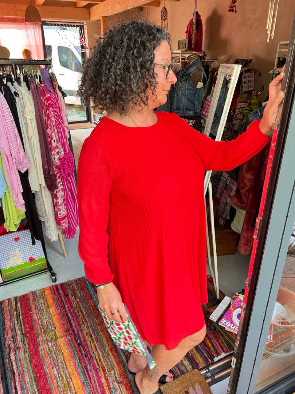 Kleid Swing Swing Rot - FROLLEIN KÄTHE Shop