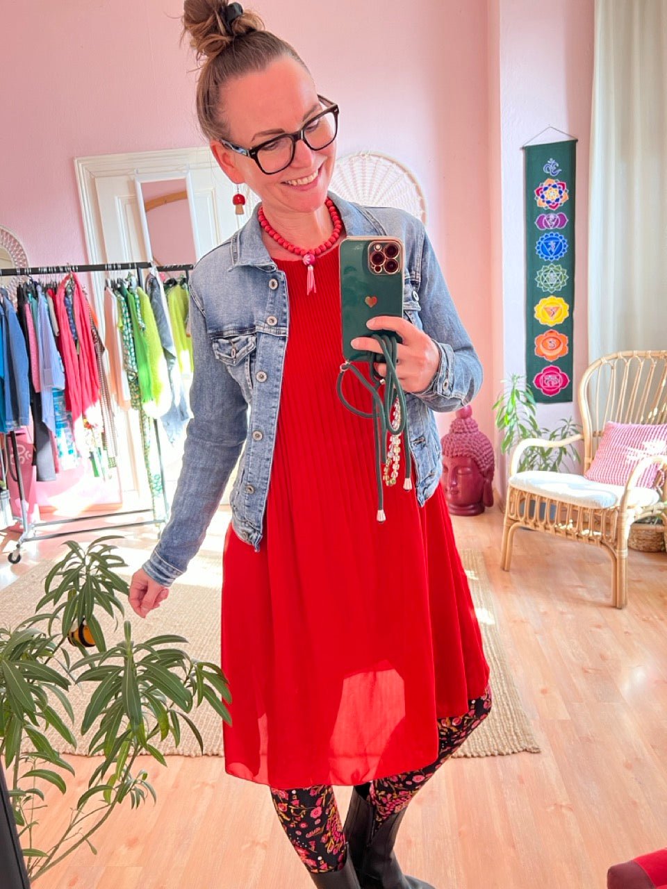 Kleid Swing Swing Rot - FROLLEIN KÄTHE Shop