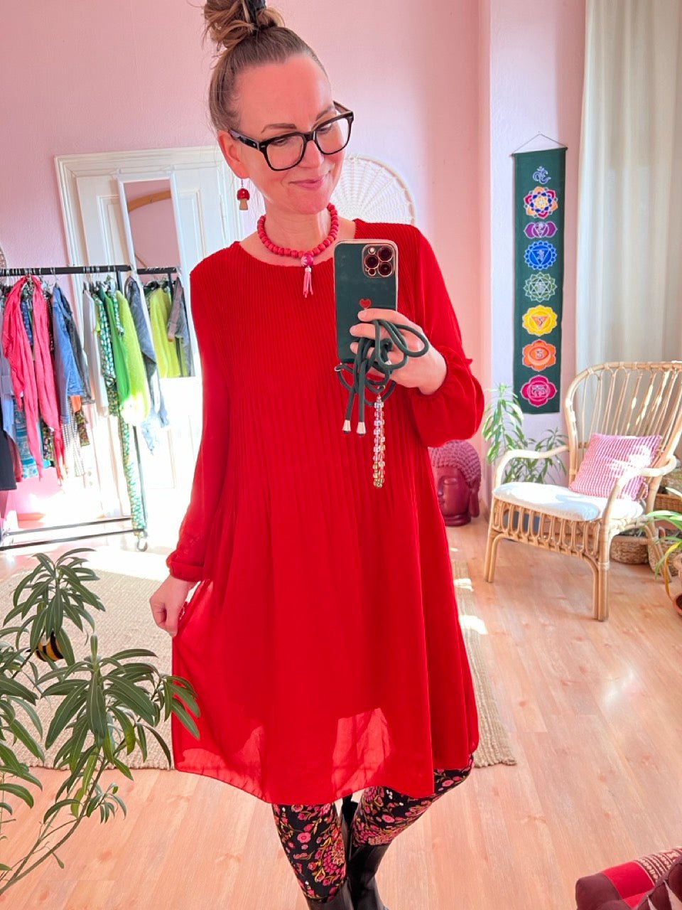 Kleid Swing Swing Rot - FROLLEIN KÄTHE Shop