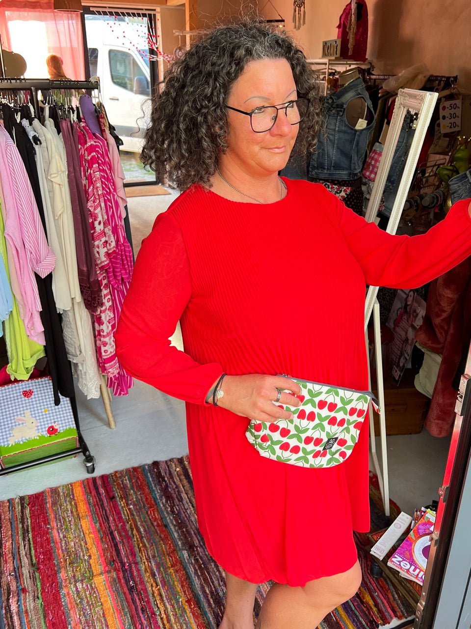 Kleid Swing Swing Rot - FROLLEIN KÄTHE Shop