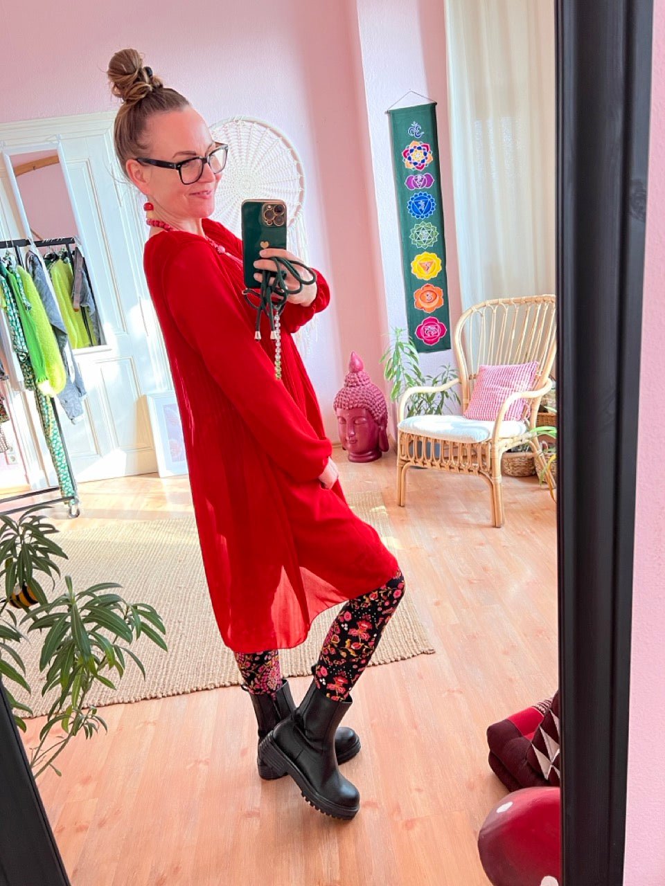 Kleid Swing Swing Rot - FROLLEIN KÄTHE Shop