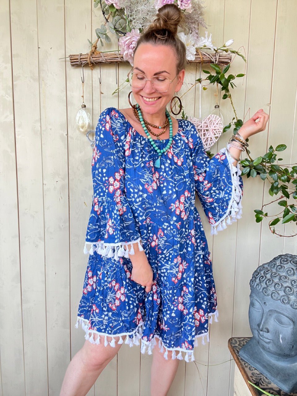 Kleid Tunika Ciao Merida Blau - FROLLEIN KÄTHE Shop