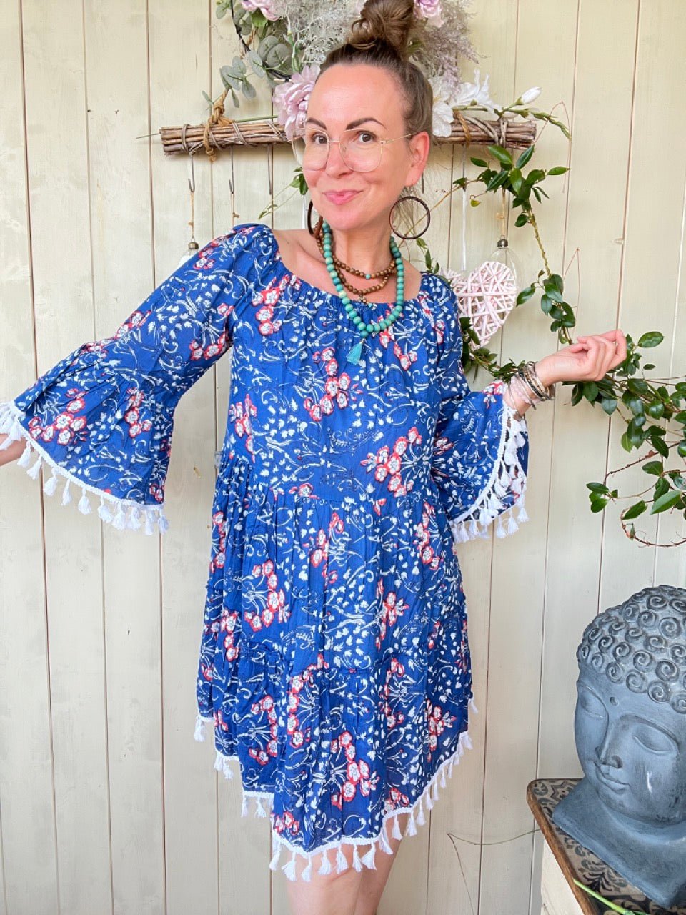 Kleid Tunika Ciao Merida Blau - FROLLEIN KÄTHE Shop