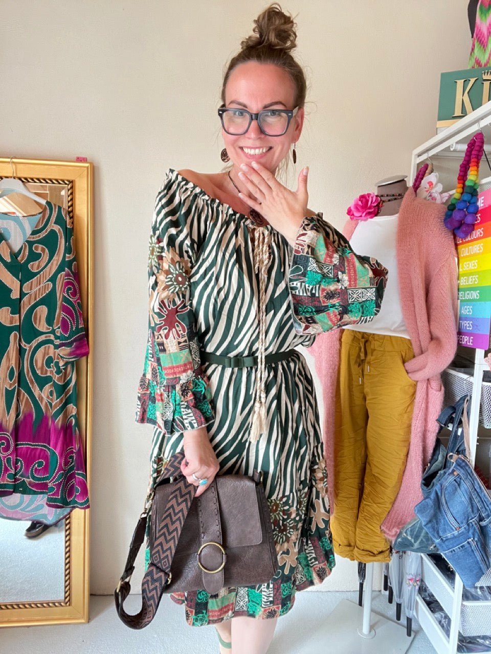 Kleid Tunika Saint Tropez Grün - FROLLEIN KÄTHE Shop