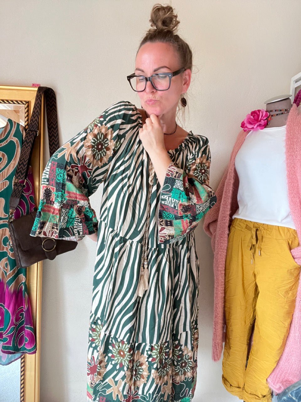 Kleid Tunika Saint Tropez Grün - FROLLEIN KÄTHE Shop