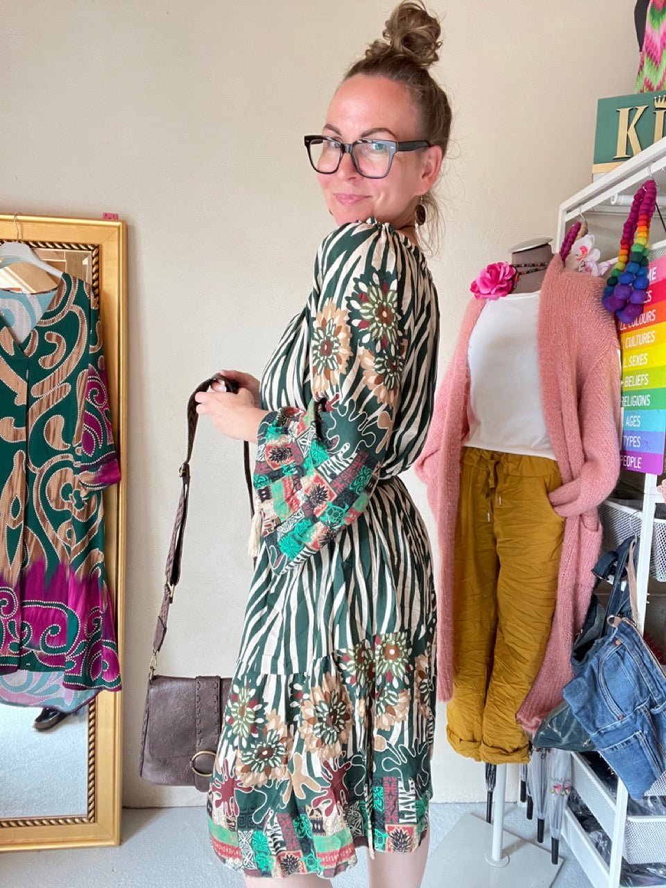 Kleid Tunika Saint Tropez Grün - FROLLEIN KÄTHE Shop