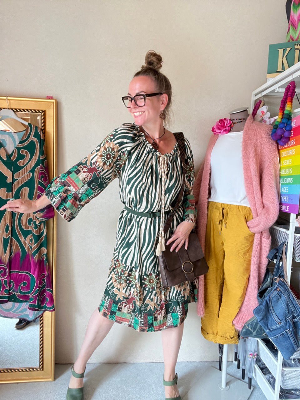 Kleid Tunika Saint Tropez Grün - FROLLEIN KÄTHE Shop