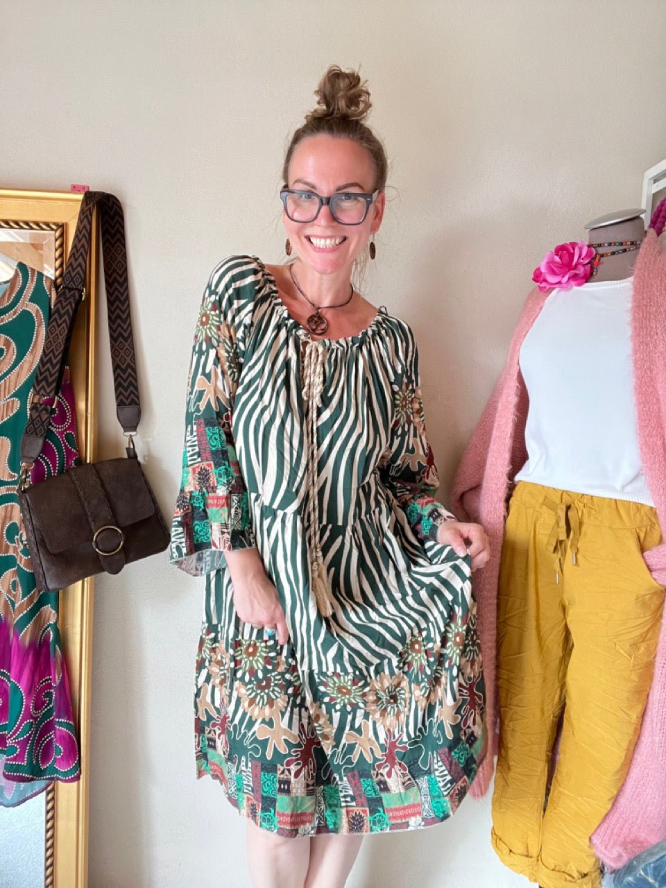 Kleid Tunika Saint Tropez Grün - FROLLEIN KÄTHE Shop