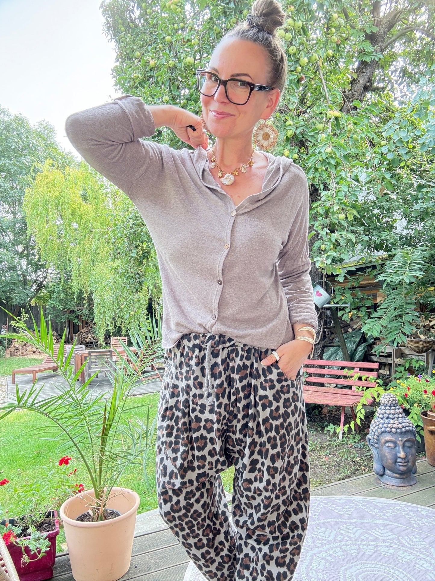Langarm Shirt Lori Taupe - FROLLEIN KÄTHE Shop