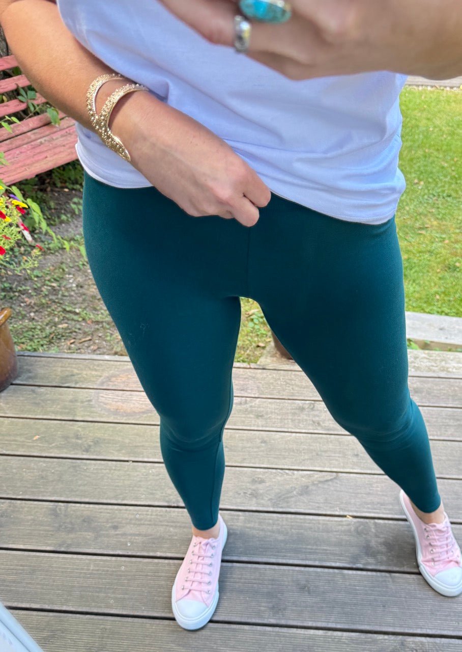 Leggings Basic Star Tannengrün - FROLLEIN KÄTHE Shop