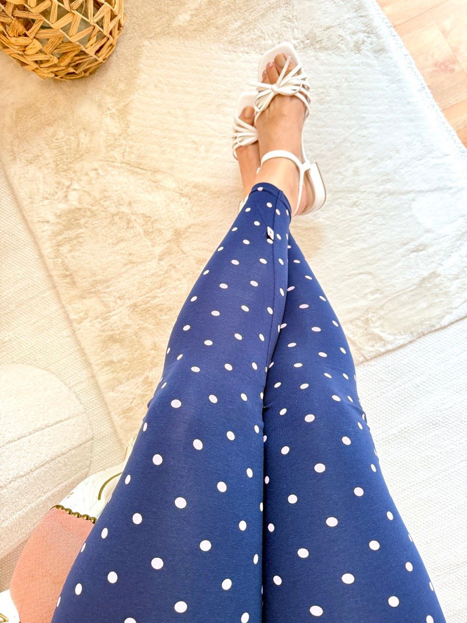 Leggings Dotties Blau - FROLLEIN KÄTHE Shop