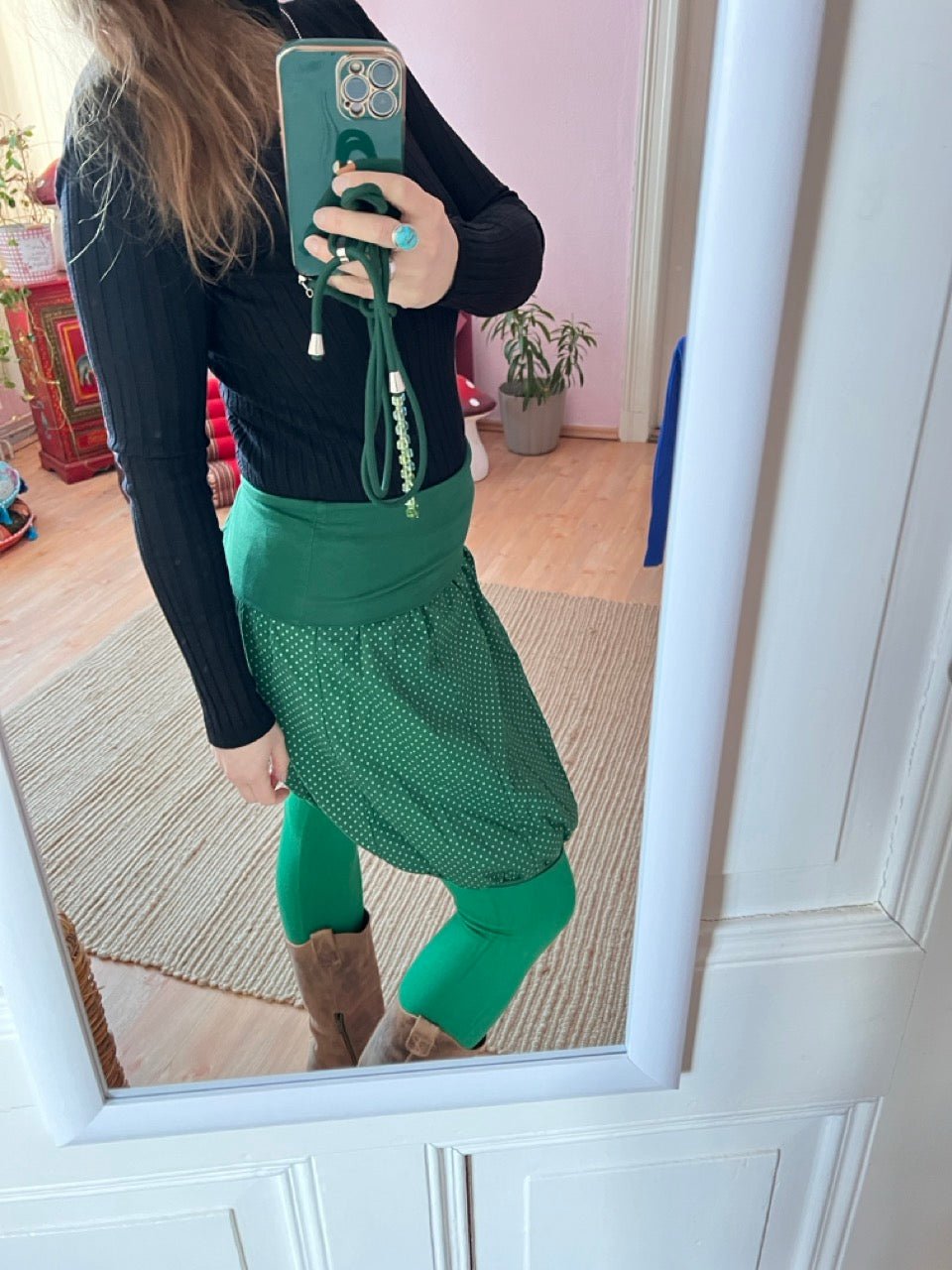 Leggings Strickschick Grün - FROLLEIN KÄTHE Shop
