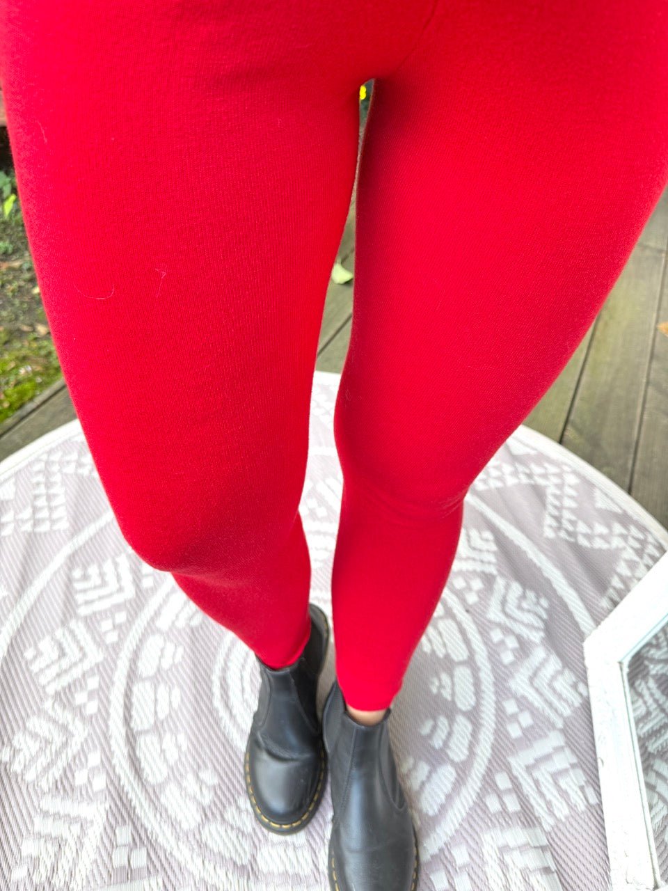 Leggings Strickschick Rot - FROLLEIN KÄTHE Shop